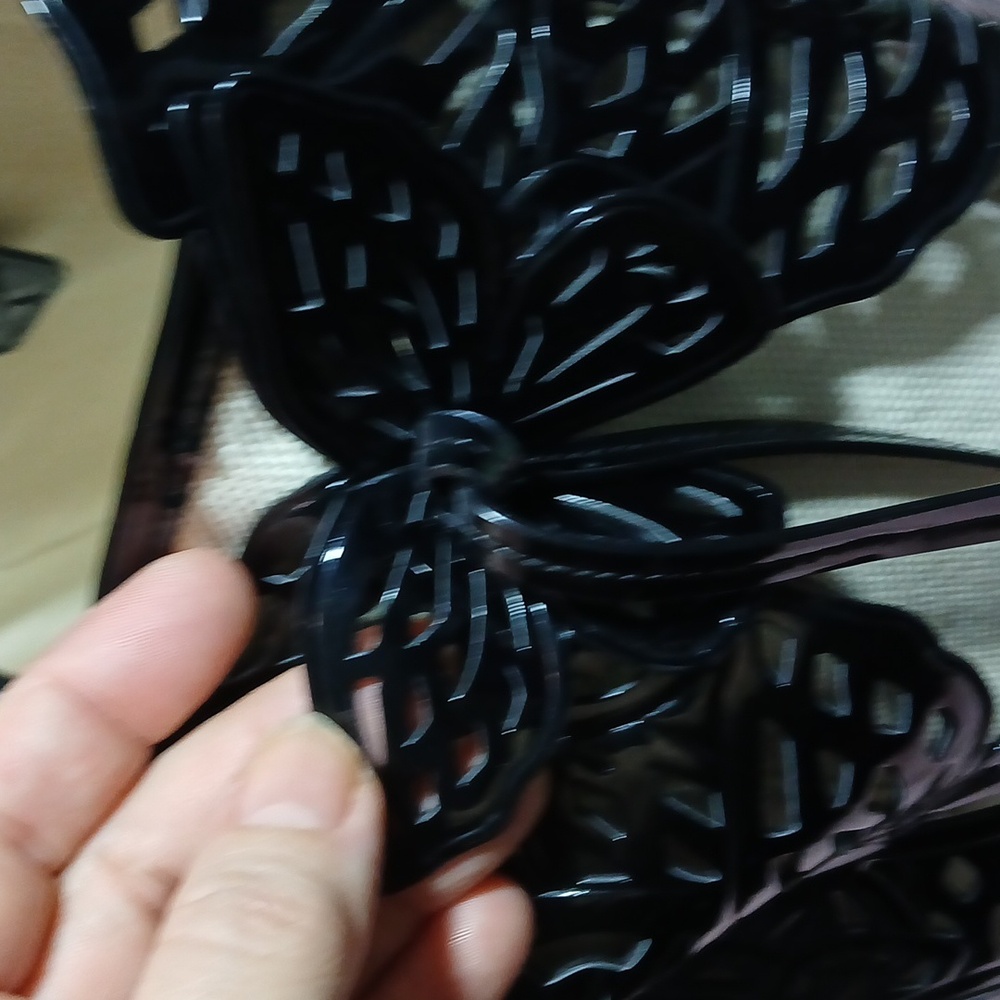 🦋 Sophia Webster Liara Black Patent Leather 3D Butterfly Tote Large Rare ✨ - Picture 11 of 15